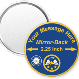 Round, 2.25 inch, Mirror-Back