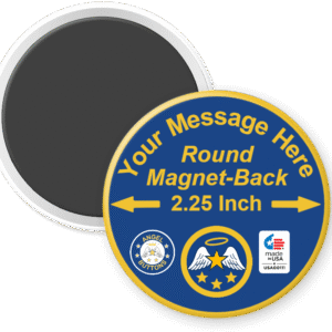 Round, 2.25 inch, Magnet-Back